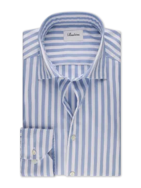 Lt.Blue & White Striped Oxford Shirt