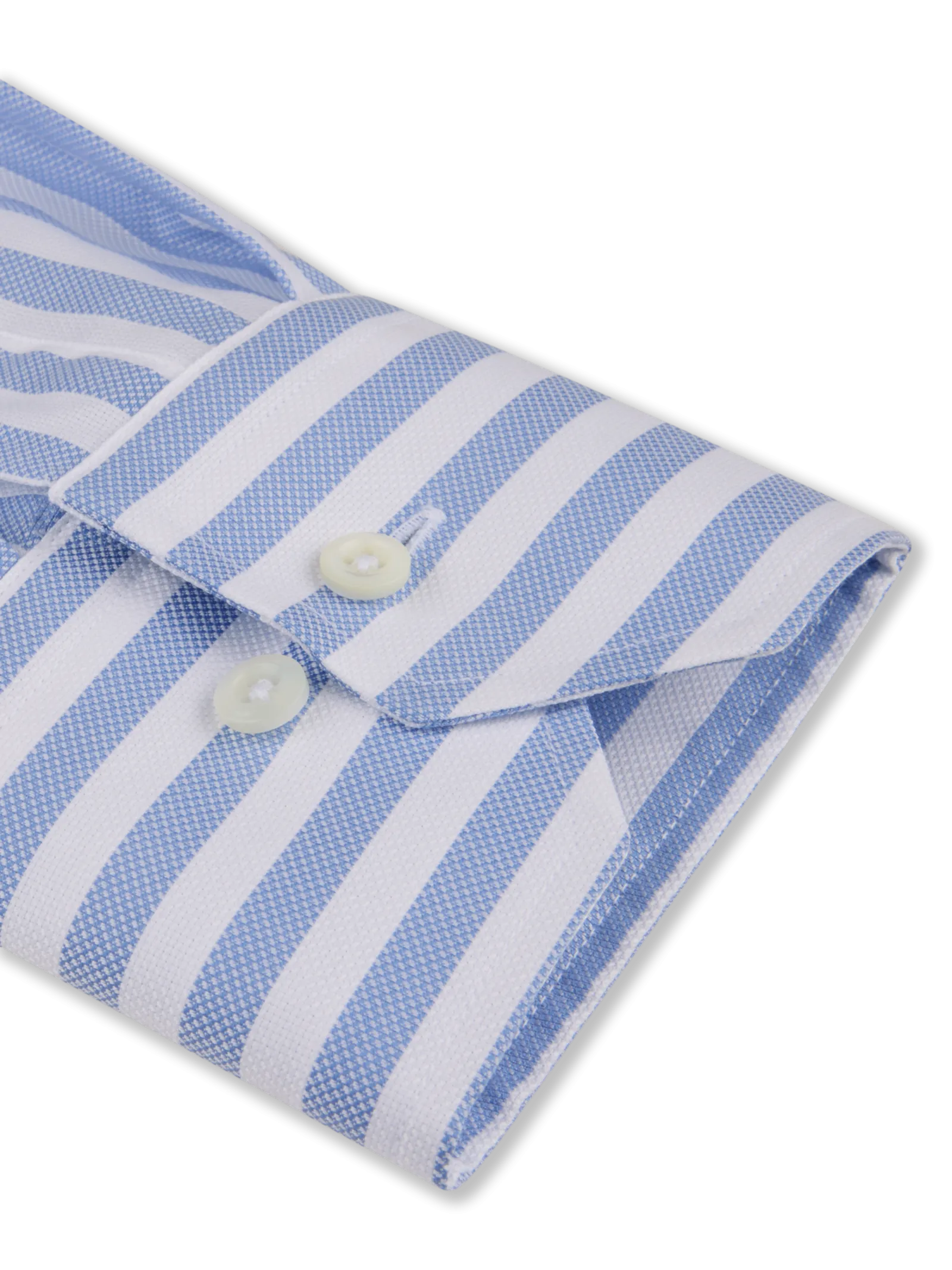 Lt.Blue & White Striped Oxford Shirt