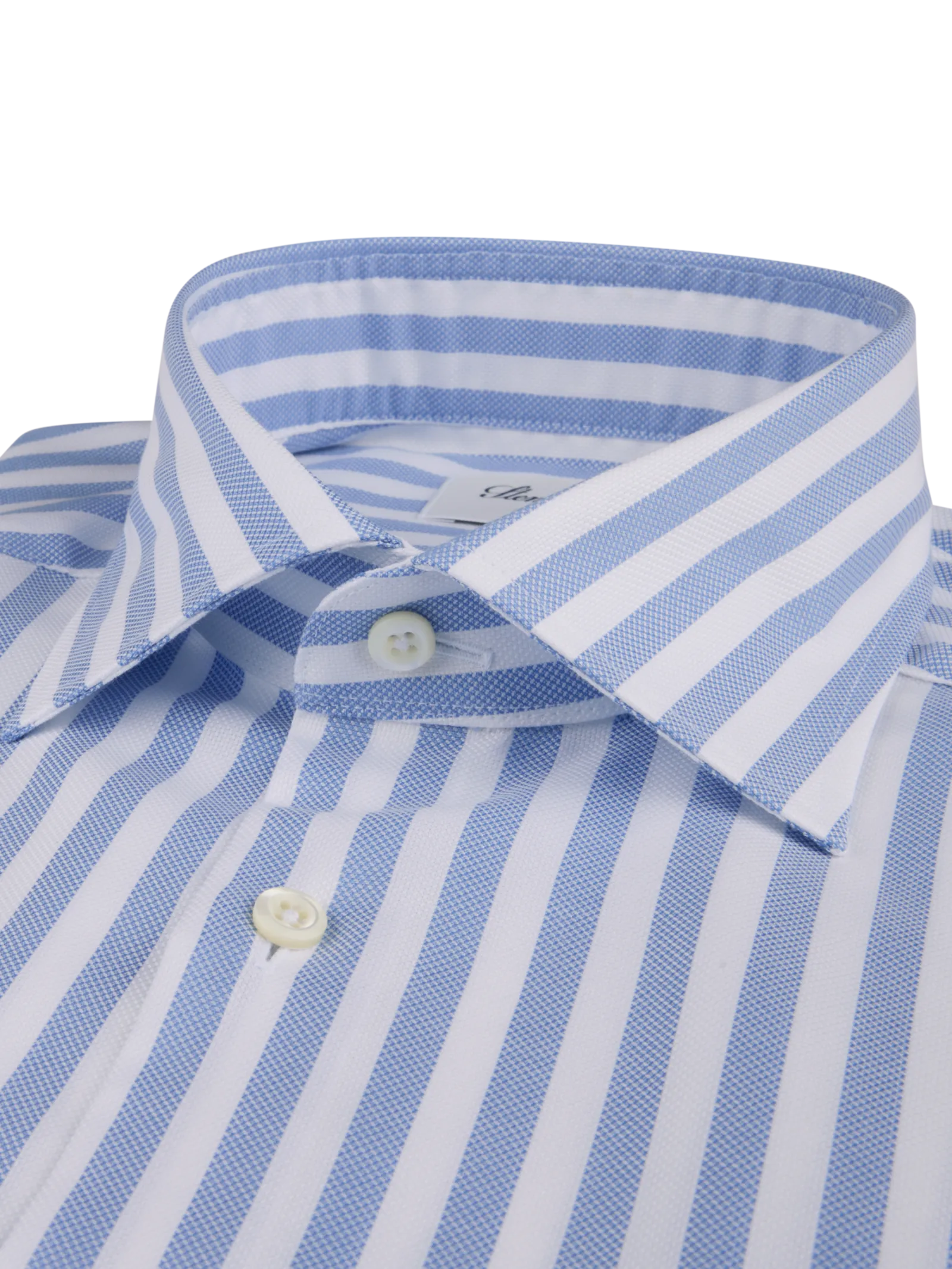 Lt.Blue & White Striped Oxford Shirt