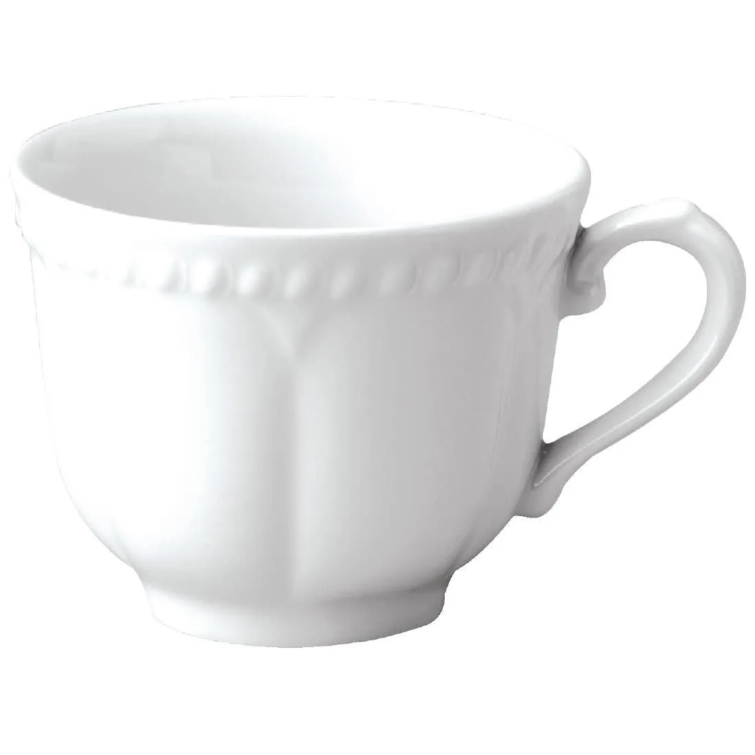 M525 Churchill Buckingham White Elegant Tea Cups 220ml (Pack of 24)