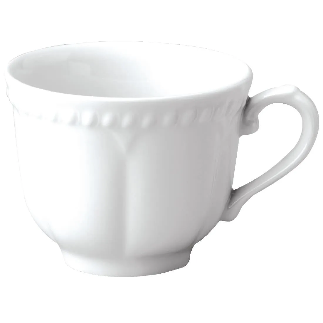 M525 Churchill Buckingham White Elegant Tea Cups 220ml (Pack of 24)