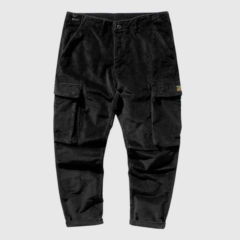 Men's Retro Corduroy Cargo Pants