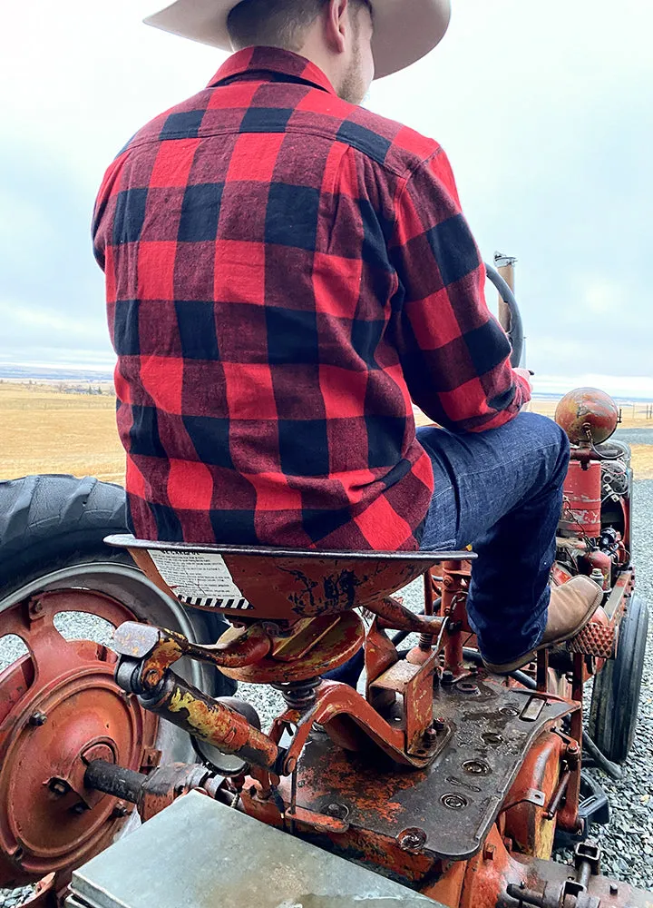 Men's Stalwart Heavyweight Flannel Shirts,10.6oz