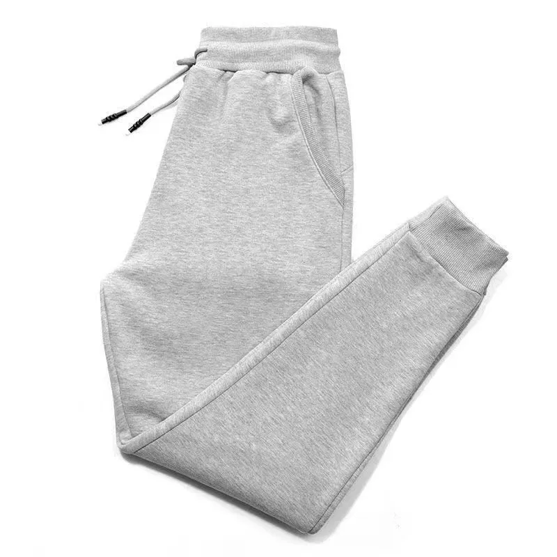 Men's sweatpants trousers 2024 spring and autumn new straight black loose casual knitted men's running basketball pants