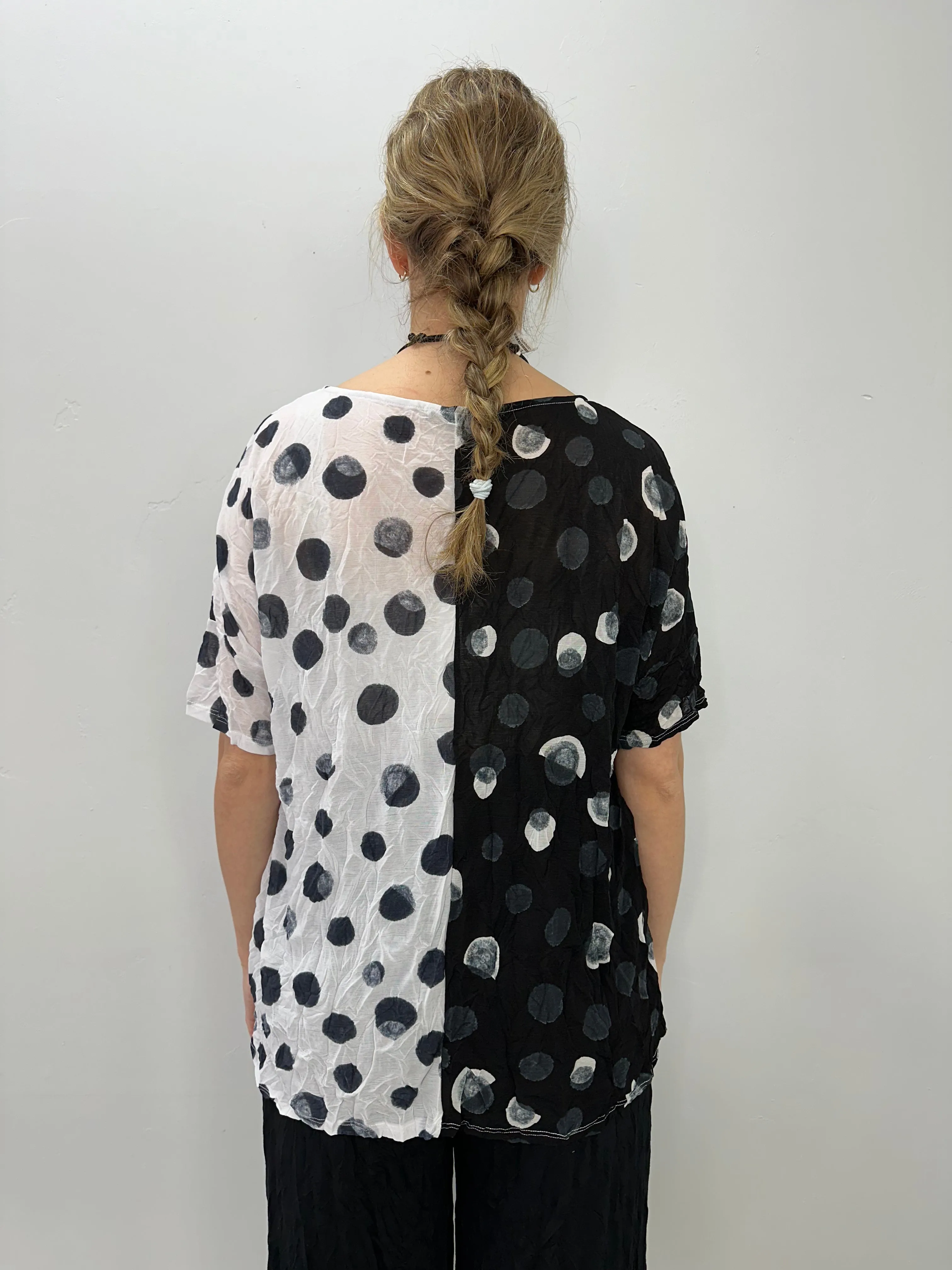 Meteor Polka Dot Amalia Top