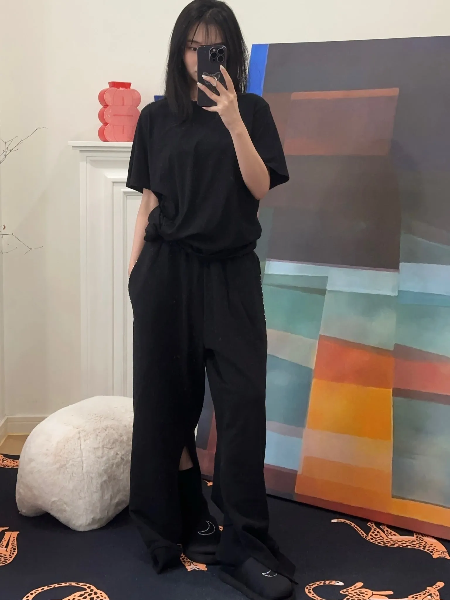 MM6 Maison Margiela SWEATPANTS WITH SHORTS AT THE BOTTOM