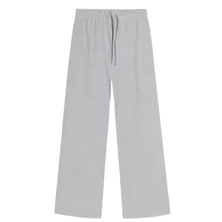 MYQ Men's Loose-Fit Cotton Sweatpants – Korean Style Wide-Leg Casual Pants