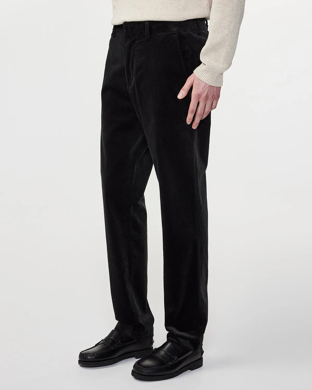 No Nationality Theo Cord Pant - Dark Army