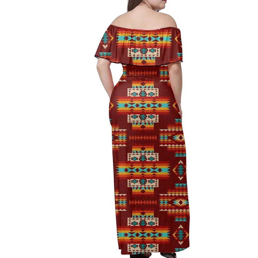 Off Shoulder Dress - Multiple Colors
