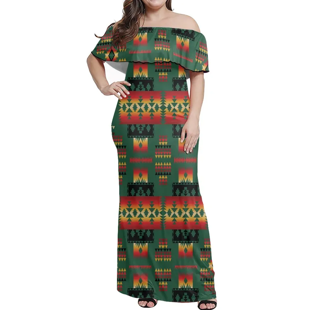 Off Shoulder Dress - Multiple Colors