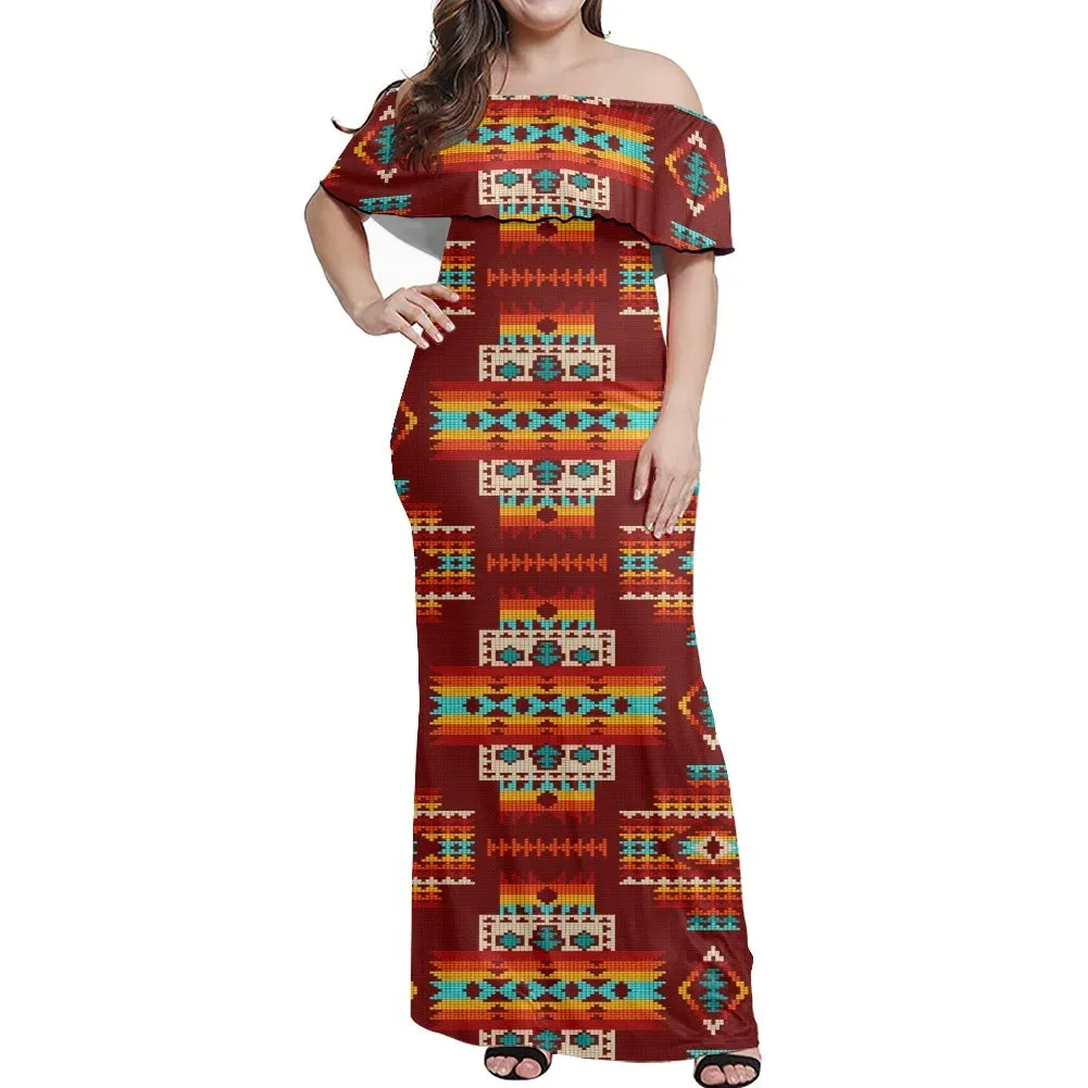 Off Shoulder Dress - Multiple Colors