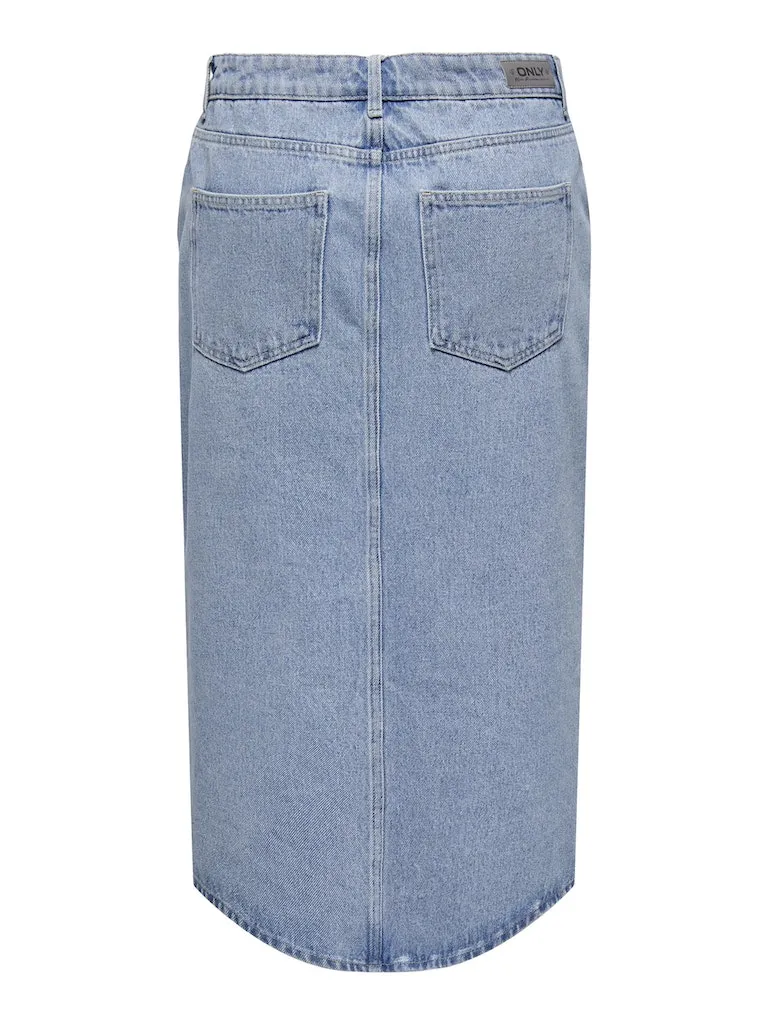 Only / Damen-Rock / ONLBIANCA MIDI SKIRT DNM  REA NOOS