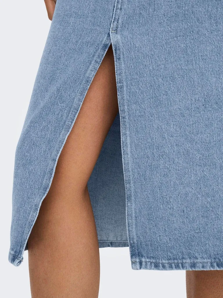 Only / Damen-Rock / ONLBIANCA MIDI SKIRT DNM  REA NOOS