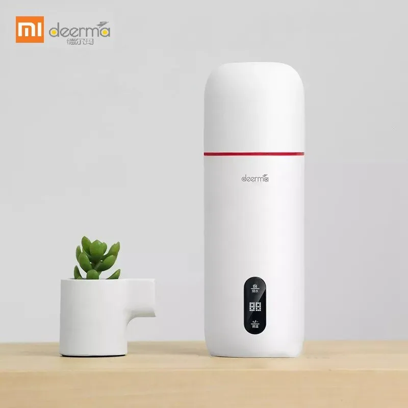 Original Xiaomi Deerma Portable Electric Kettle Thermal Cup Coffee Travel Water Boiler Temperature Control Smart Water Kettle