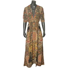 Paisley V-Neck Tunic Dress - Shelly
