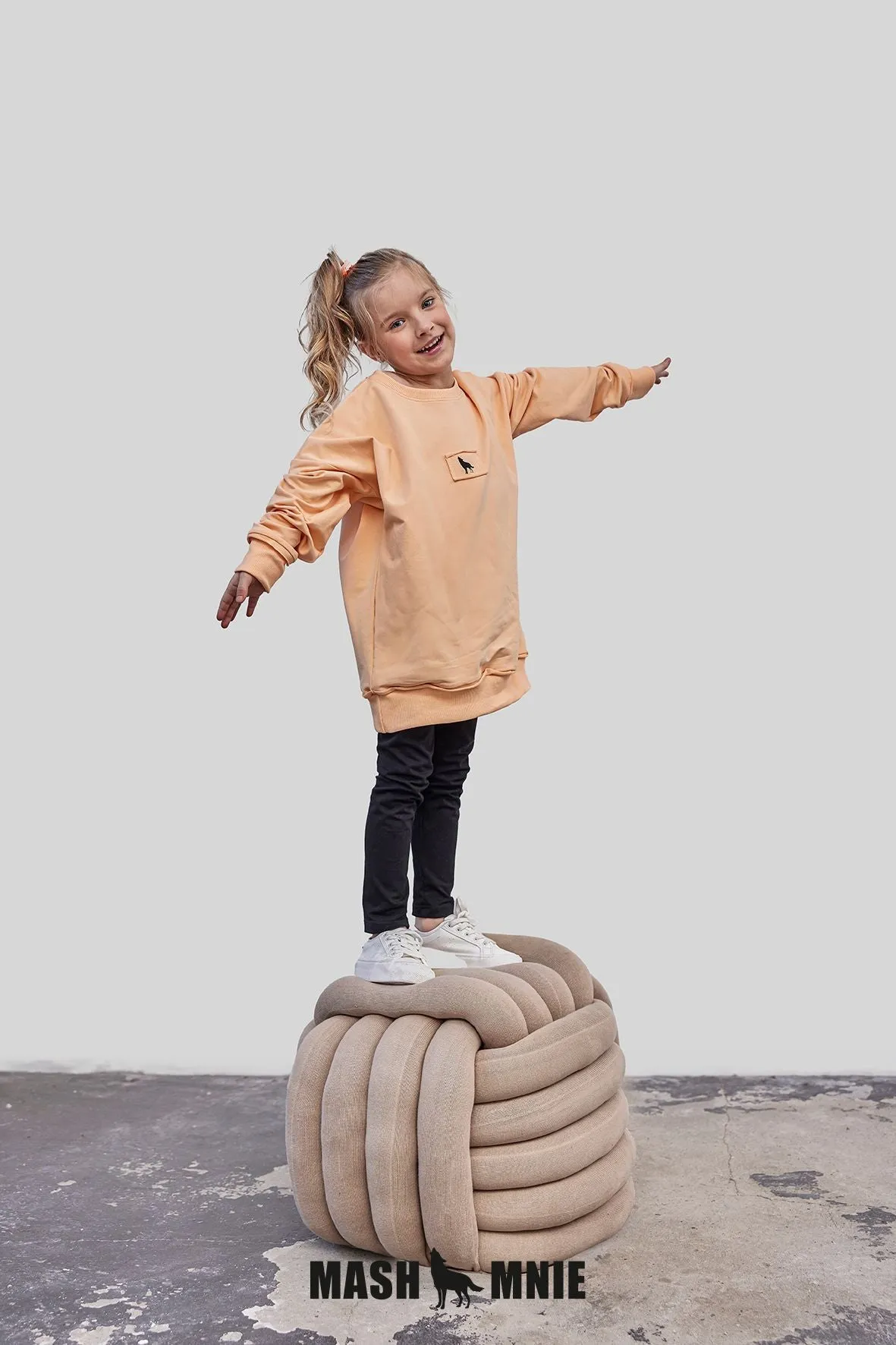 Peach long tunic
