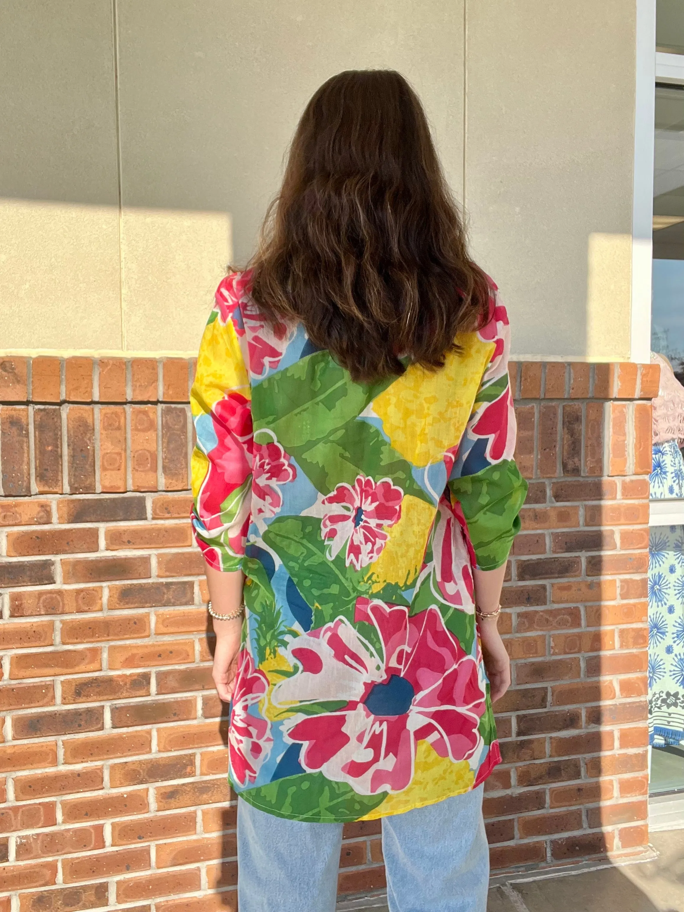 Pink Pineapple Tidal Wave Tunic