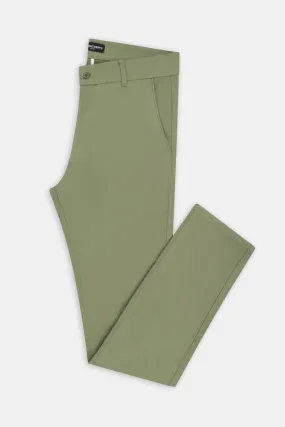 Pique Reseda Green  Chino Gabardine Pant