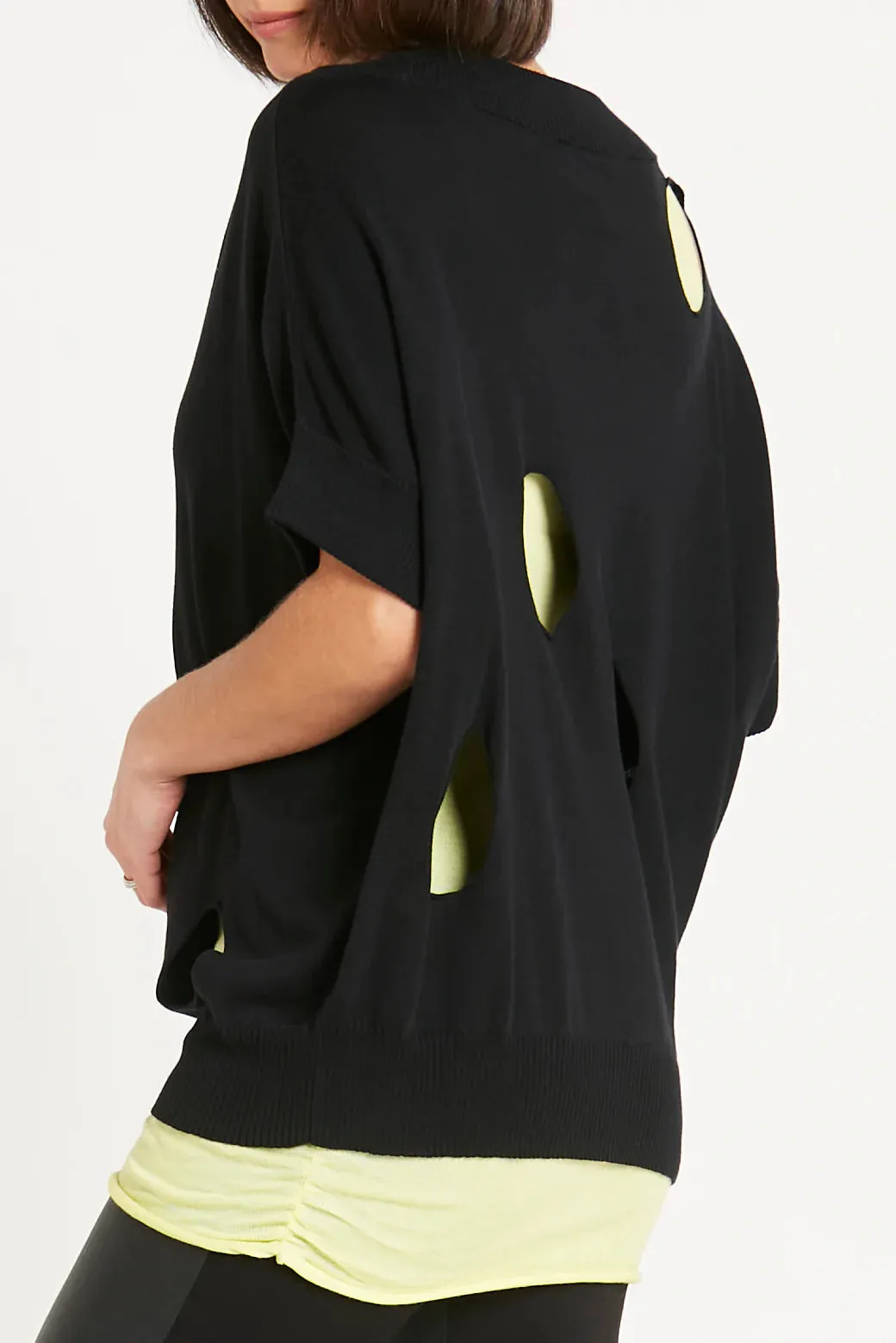PLANET 118K PIMA COTTON ROUND OUT BOATNECK SWEATER