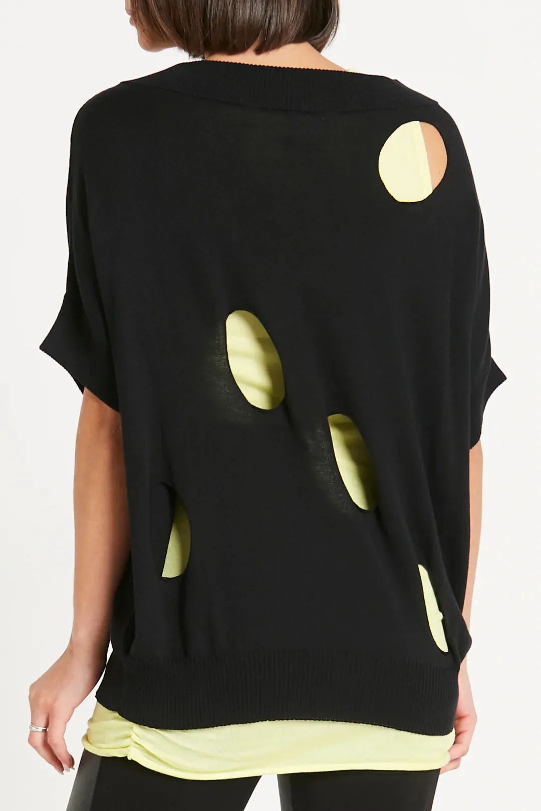 PLANET 118K PIMA COTTON ROUND OUT BOATNECK SWEATER