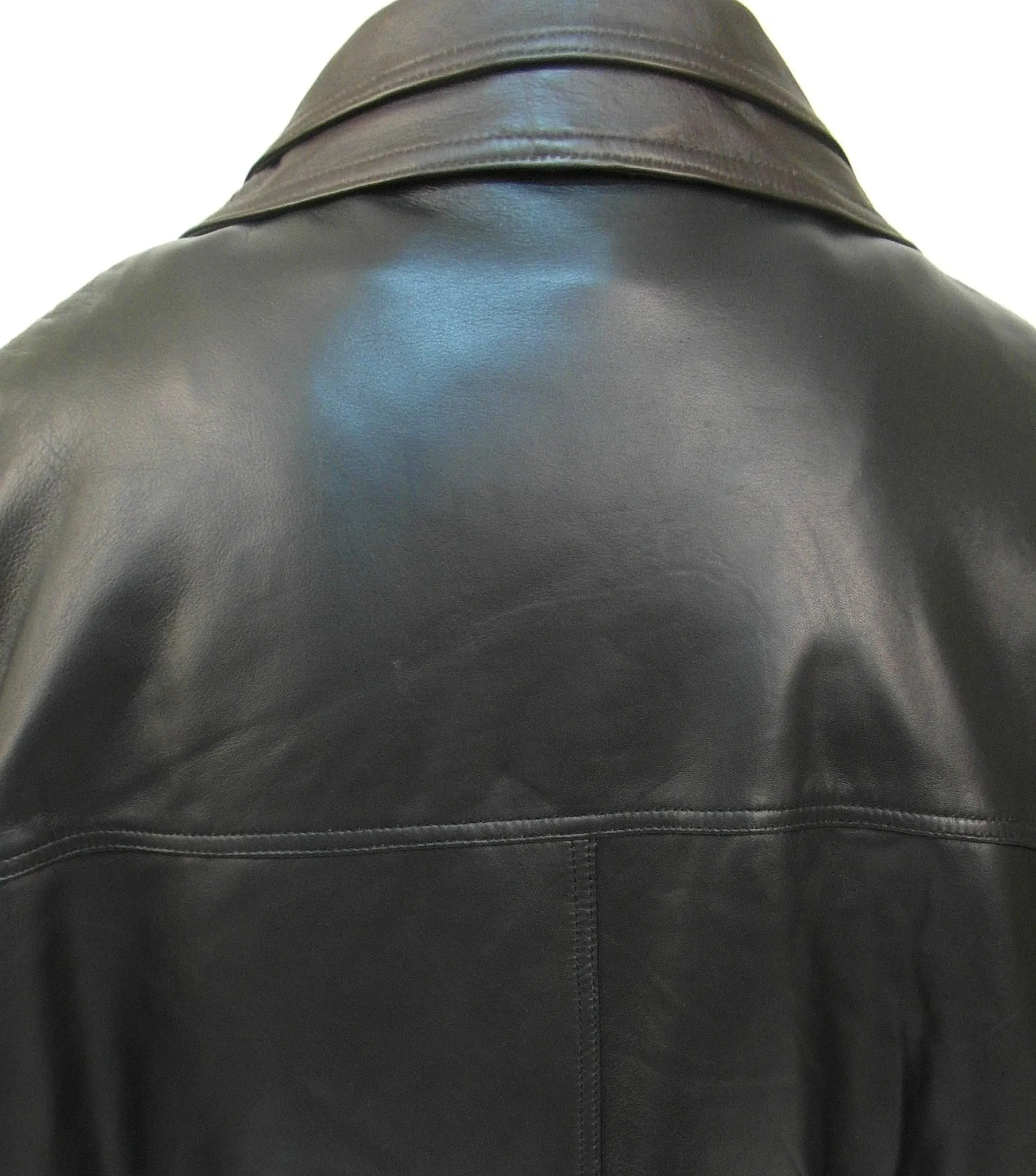 Regency by LaMarque - Double Collar Bomber Leather Jacket - 2655119ZO Clearance