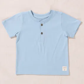 Scout Henley T-Shirt - Light Blue
