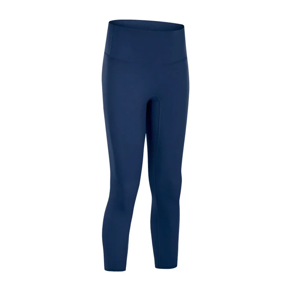 Sidiou Group Double Brushed Material Super Soft  Stretch Yoga Fitness Capri Pants