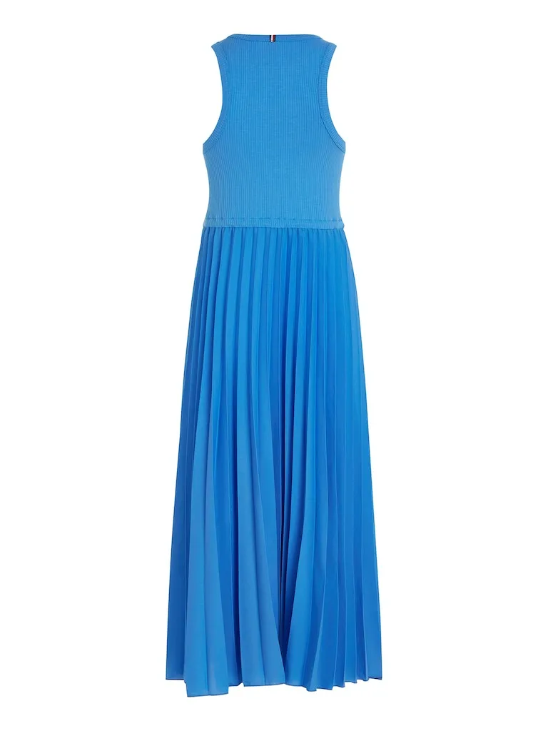 Sleeveless Pleated Midi Dress