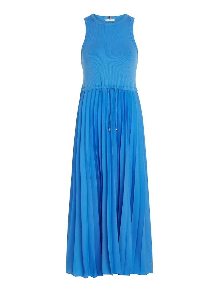 Sleeveless Pleated Midi Dress