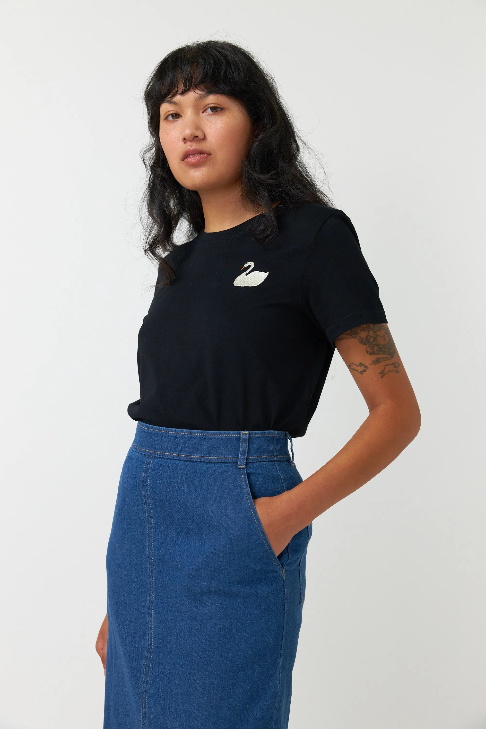 Sylvester Denim Skirt Mid Blue