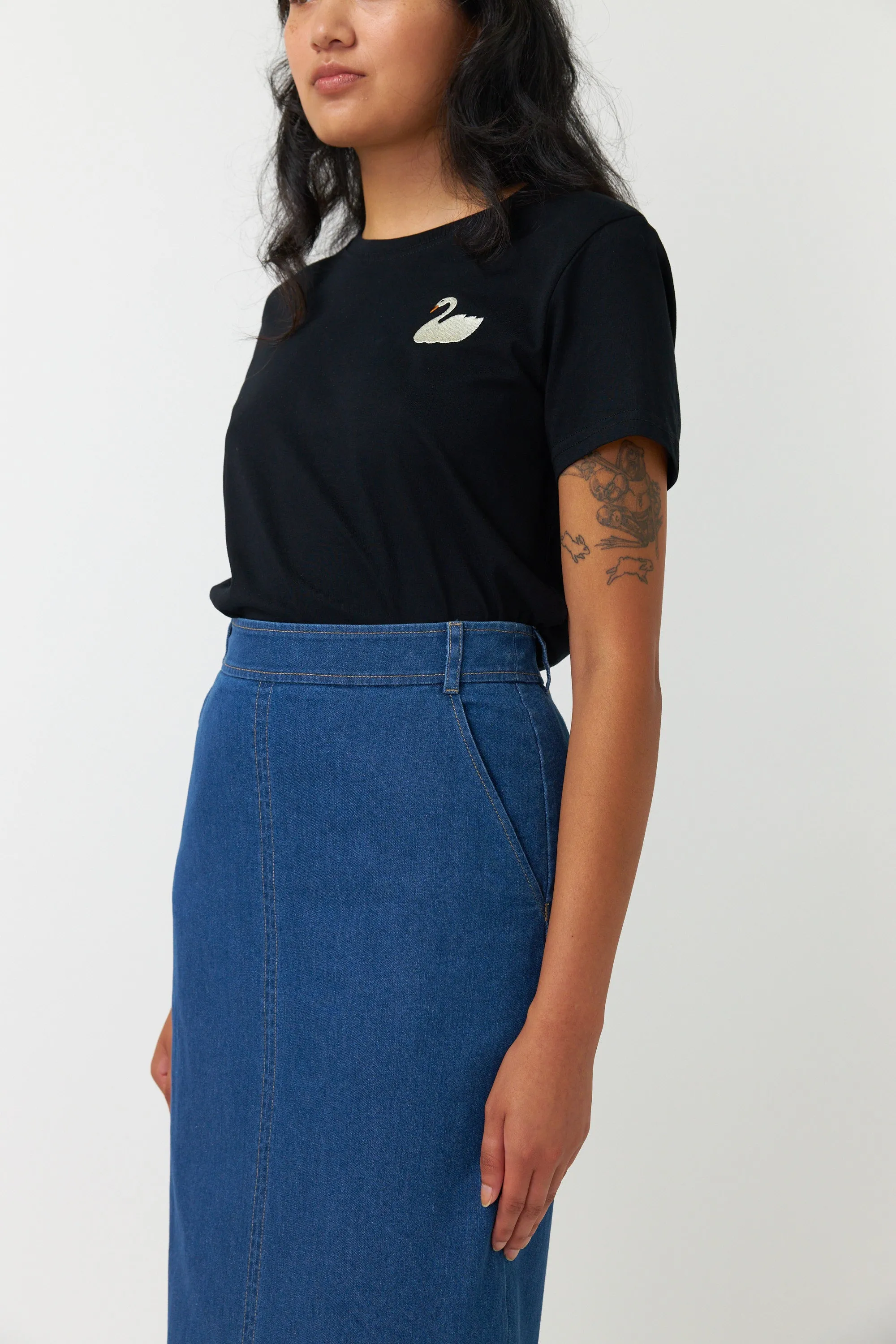 Sylvester Denim Skirt Mid Blue
