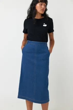 Sylvester Denim Skirt Mid Blue