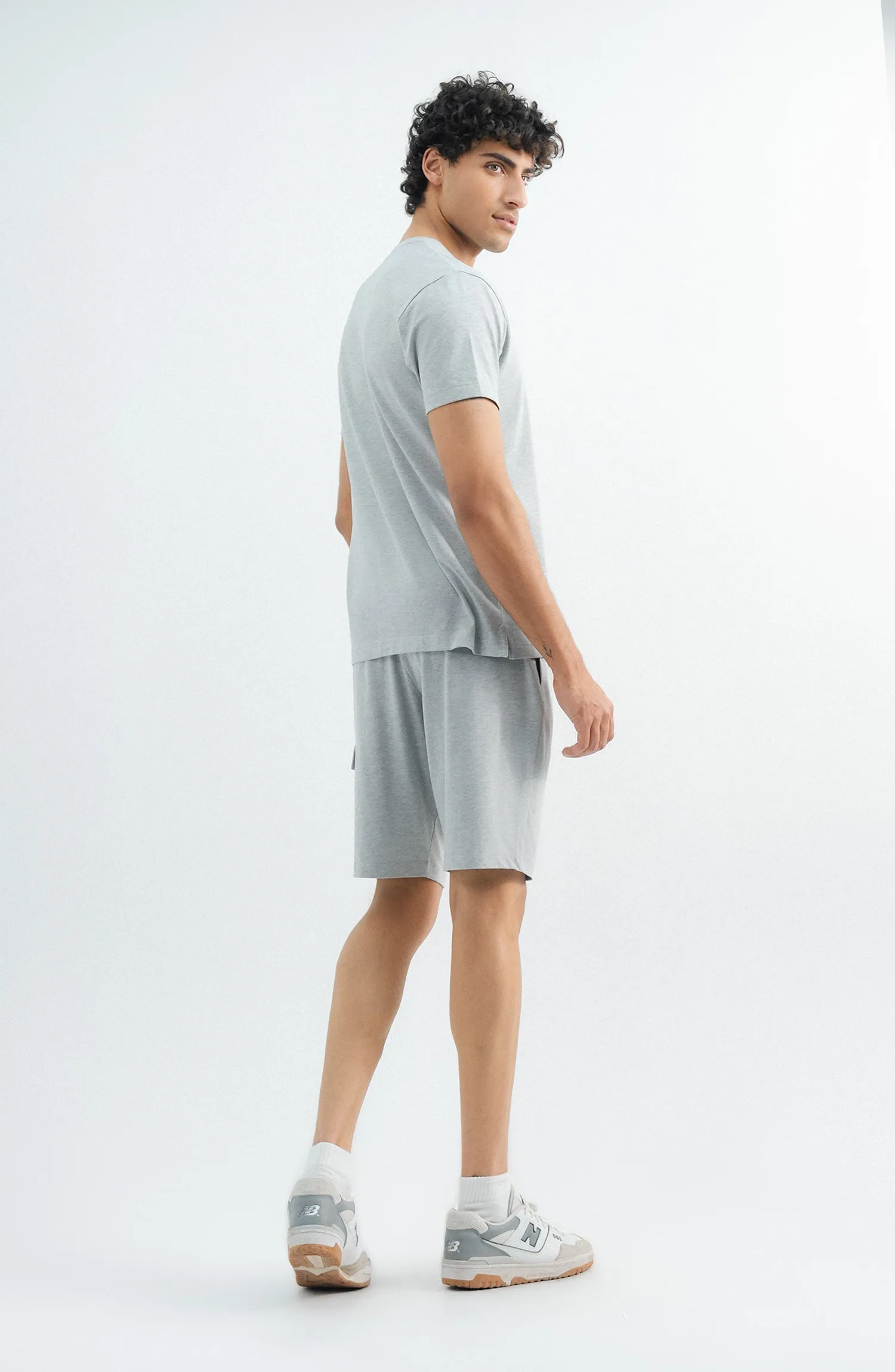 Tee Shorts - Ash Grey
