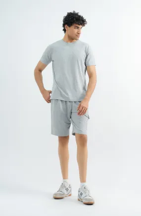Tee Shorts - Ash Grey