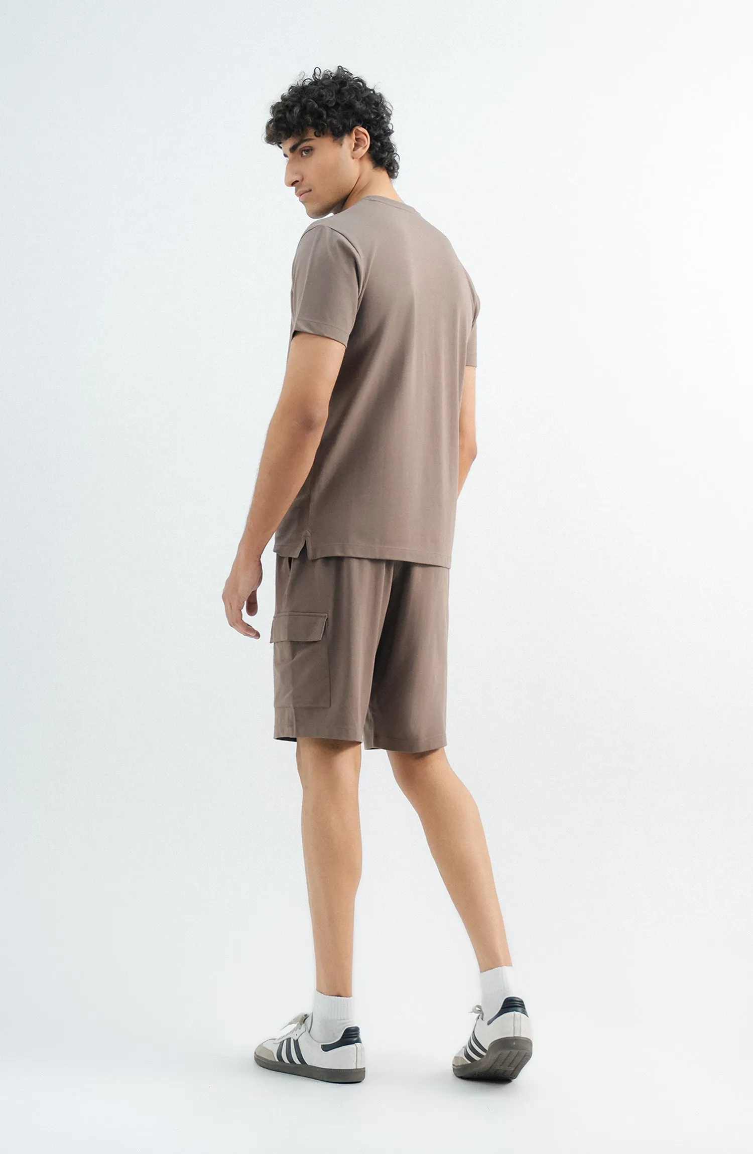 Tee Shorts - Brown