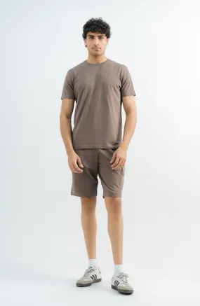 Tee Shorts - Brown