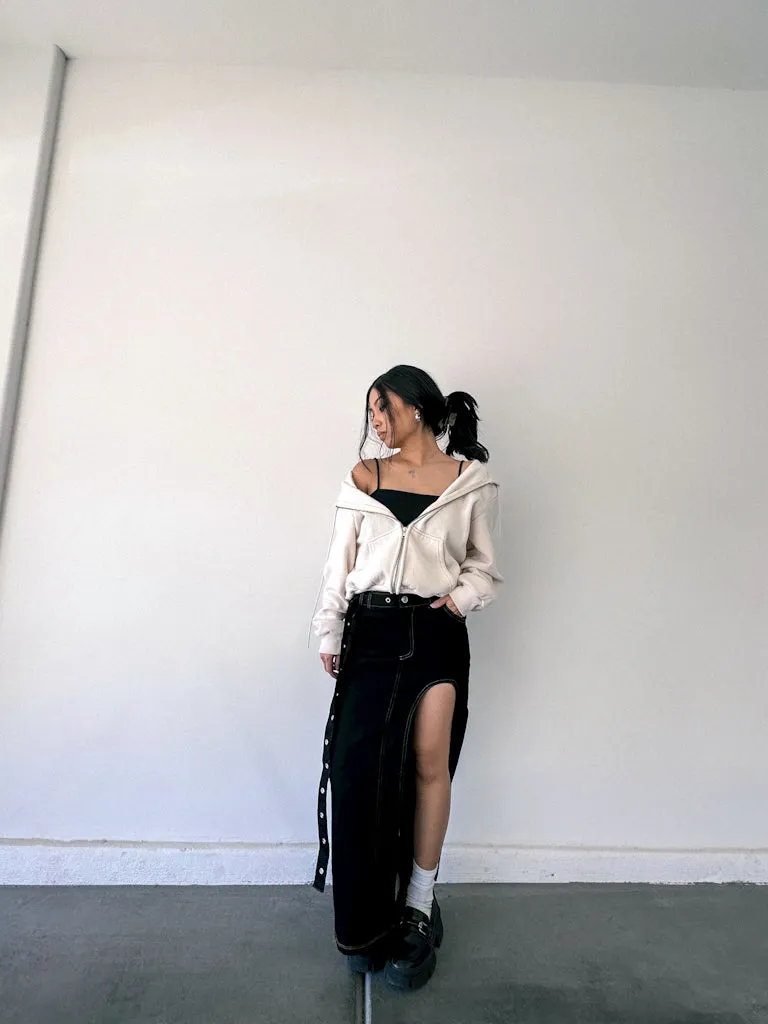 ‘That Girl’ Midi Denim Skirt