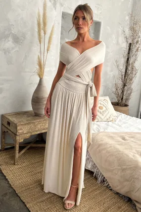The Emma Infinity Dress in Cotton Ribbed Knit