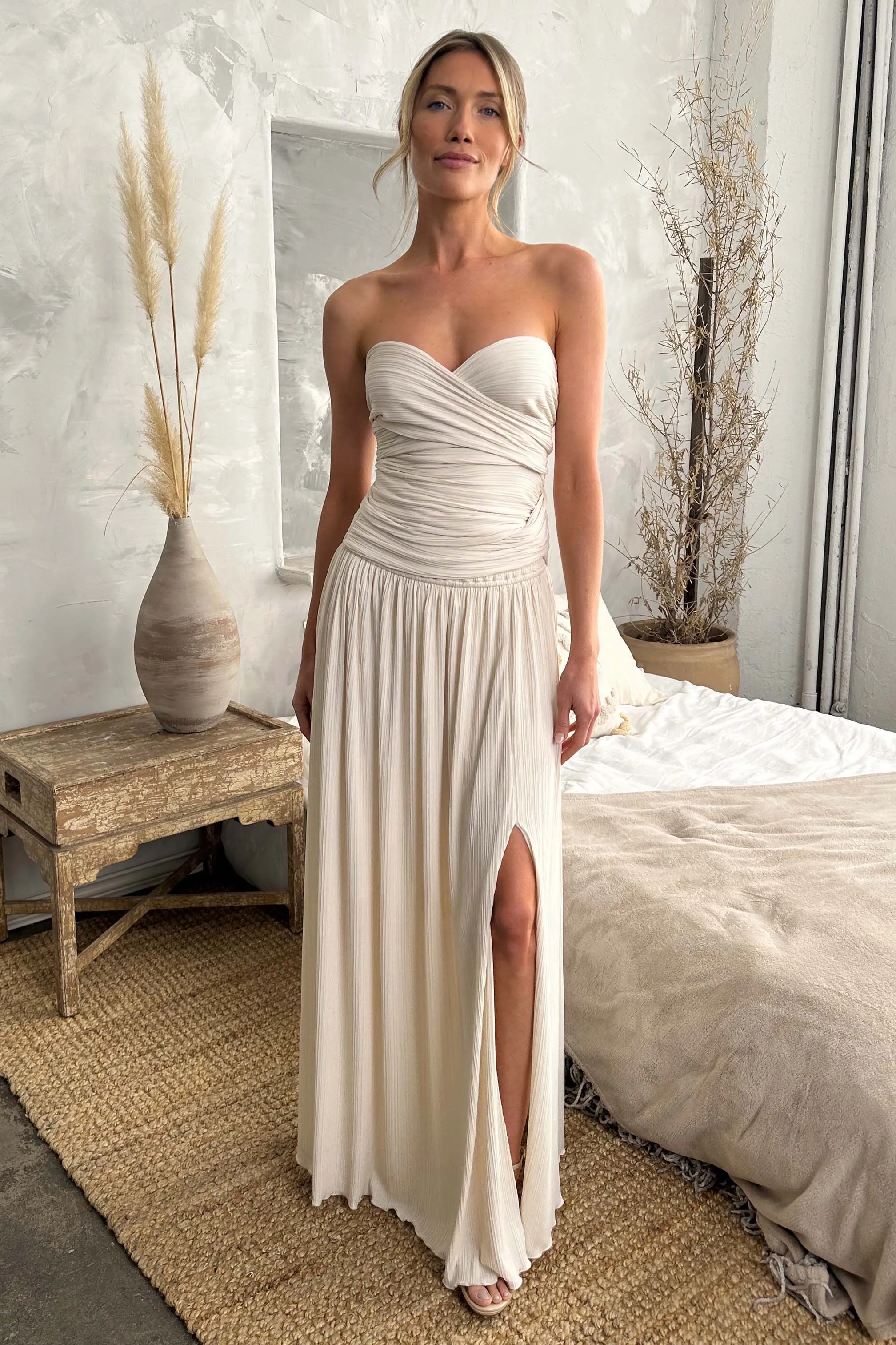 The Emma Infinity Dress in Cotton Ribbed Knit