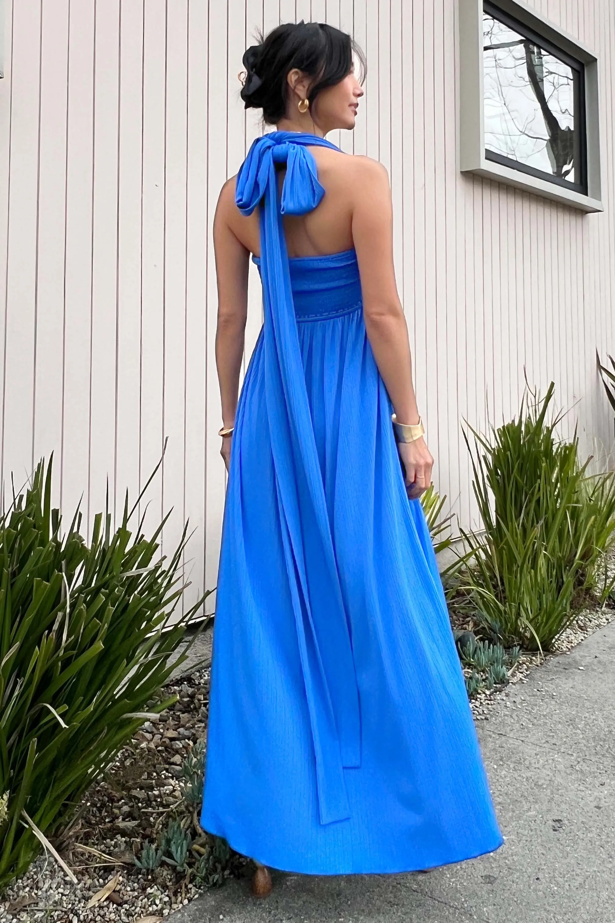 The Emma Infinity Dress in Cotton Ribbed Knit