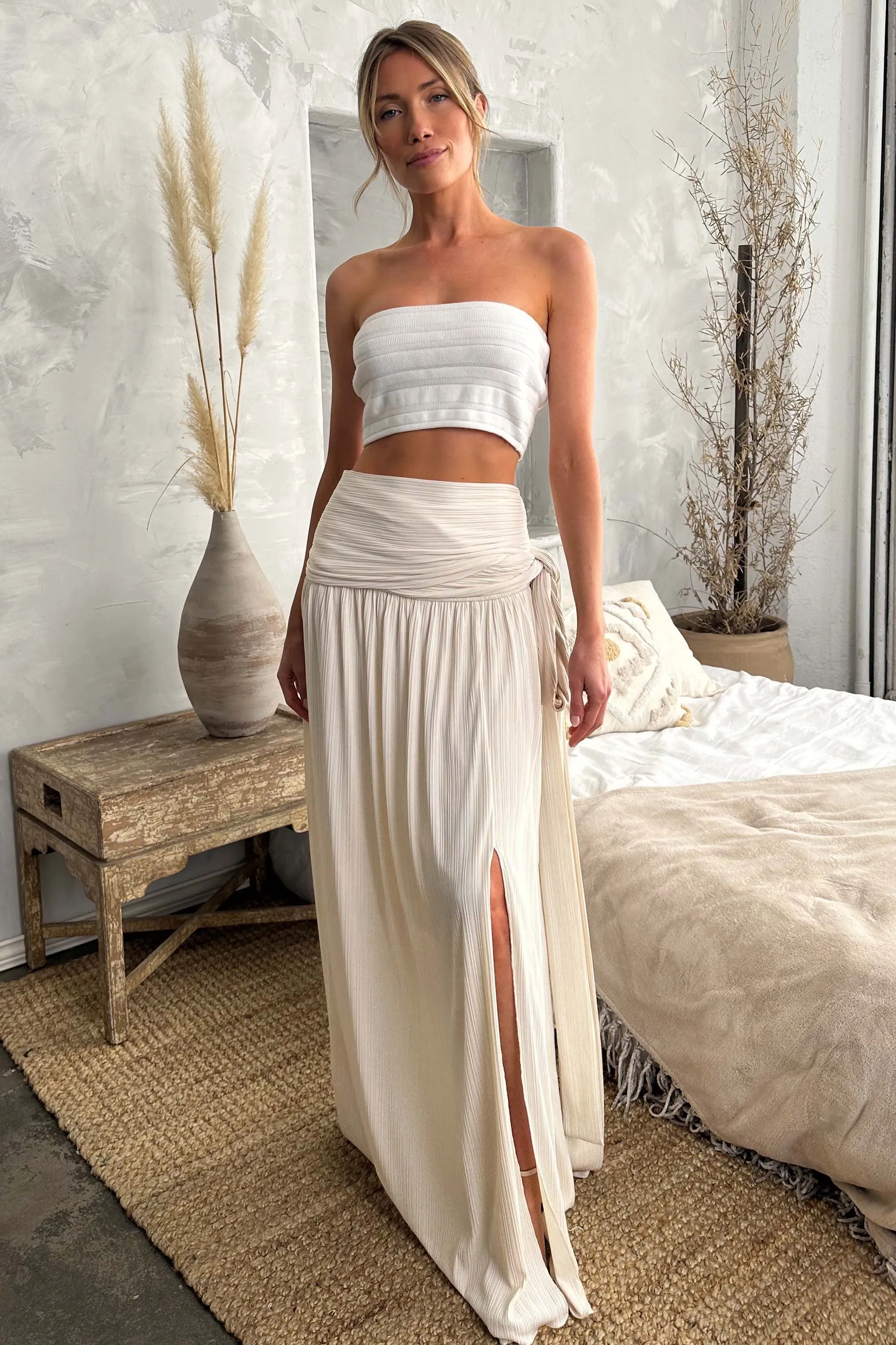 The Emma Infinity Dress in Cotton Ribbed Knit