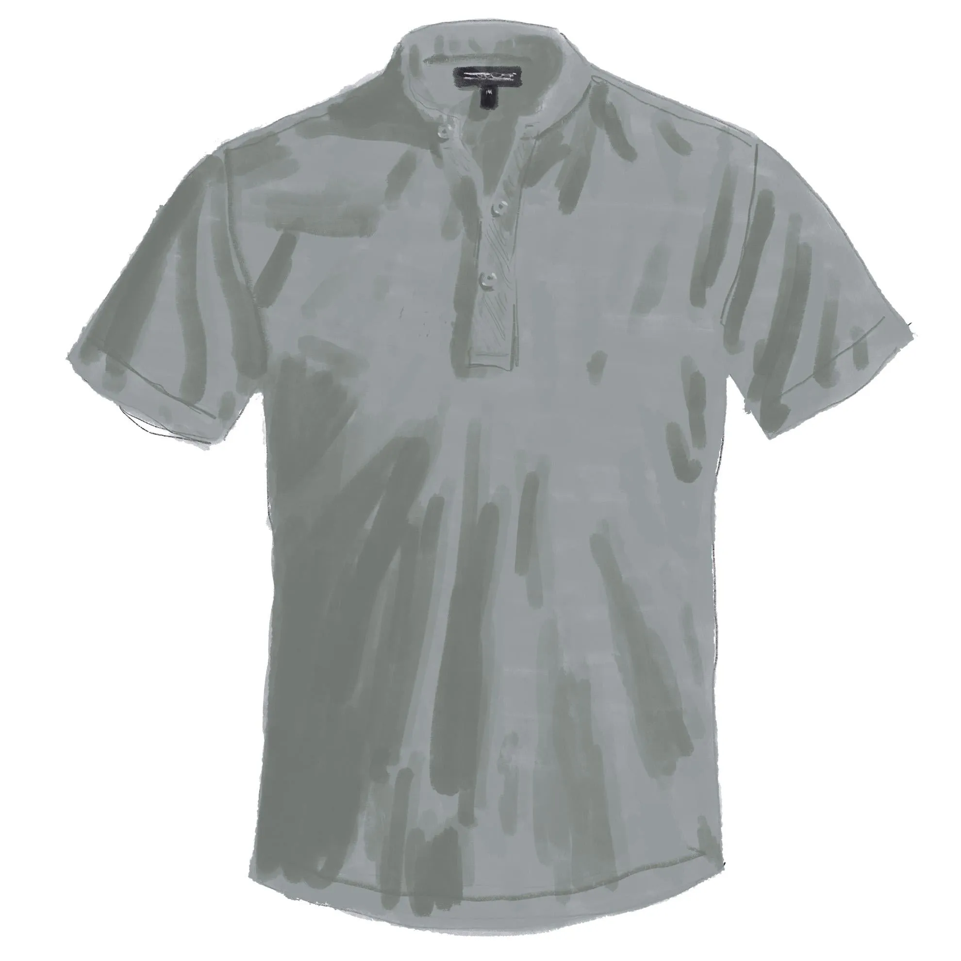 Three-Button Henley T-Shirt