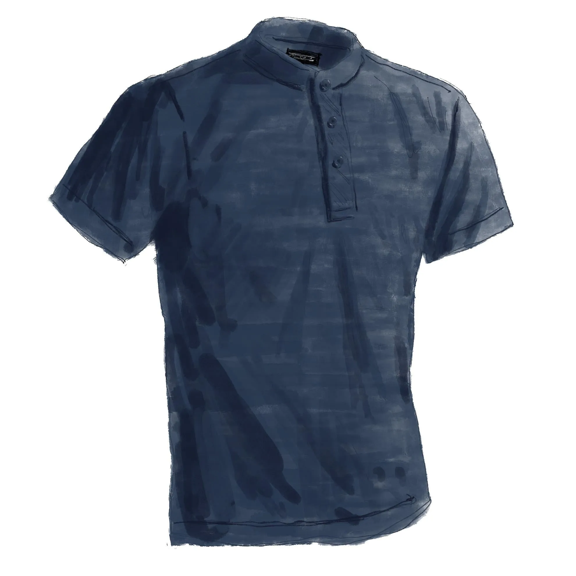 Three-Button Henley T-Shirt