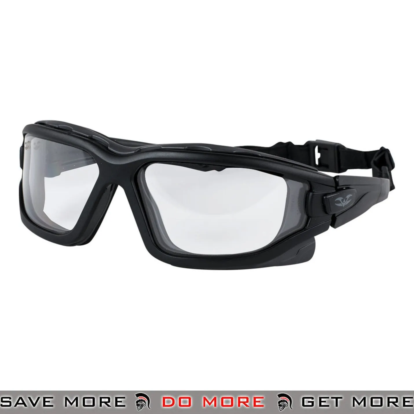 Valken Zulu Reg Fit Grey Tactical ANSI z87.1 Rated Airsoft Safety Glasses