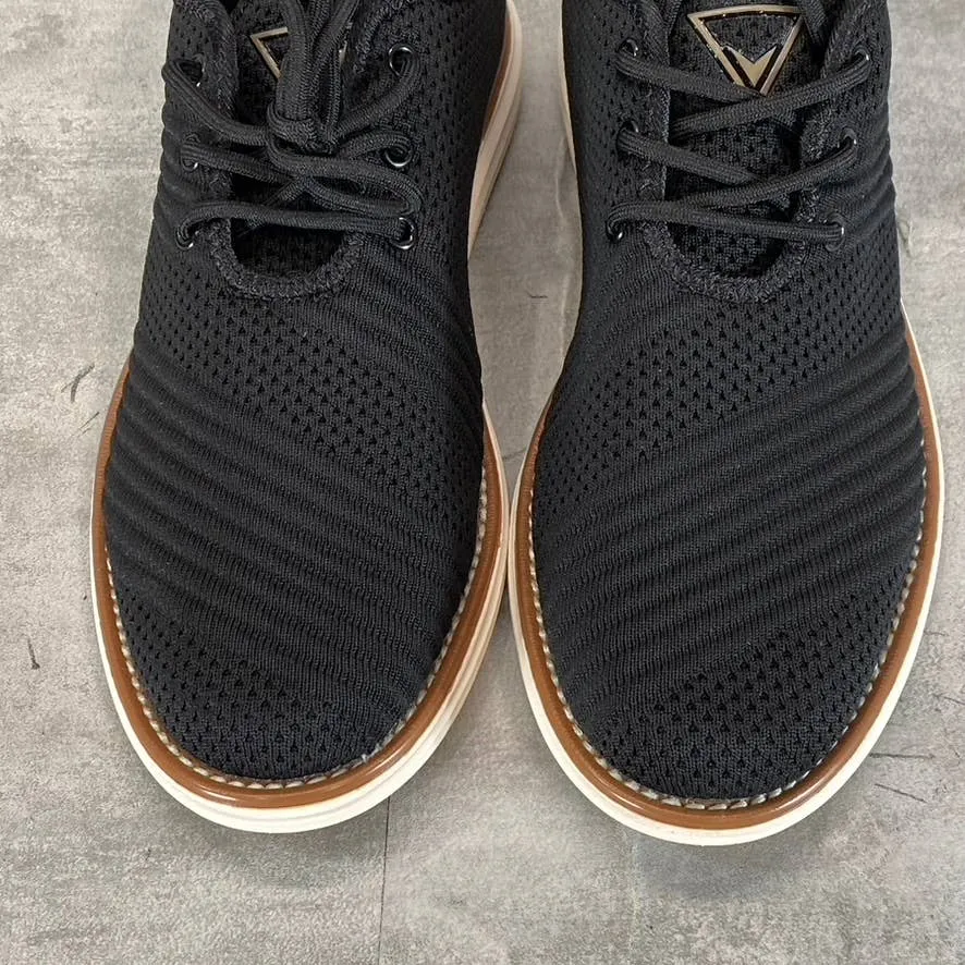 VANCE CO. Men's Black Knit Novak Comfort Foam Lace-Up Dress Shoes SZ 8
