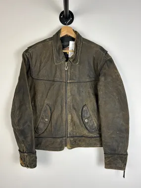 Vintage 90's Harley Davidson Faded Leather Jacket