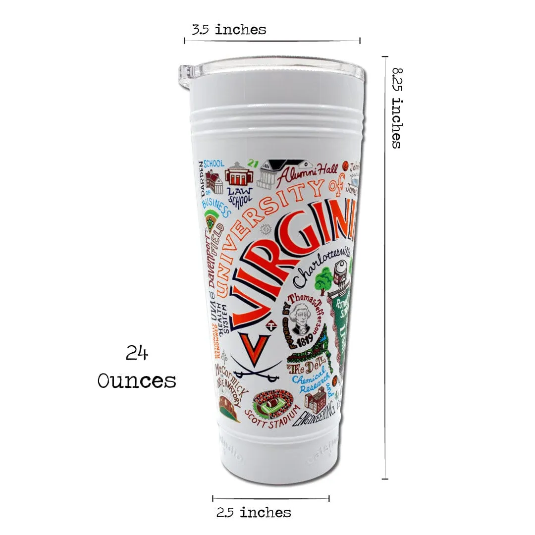 Virginia, University of Collegiate Thermal Tumbler in White - Limited Edition!
