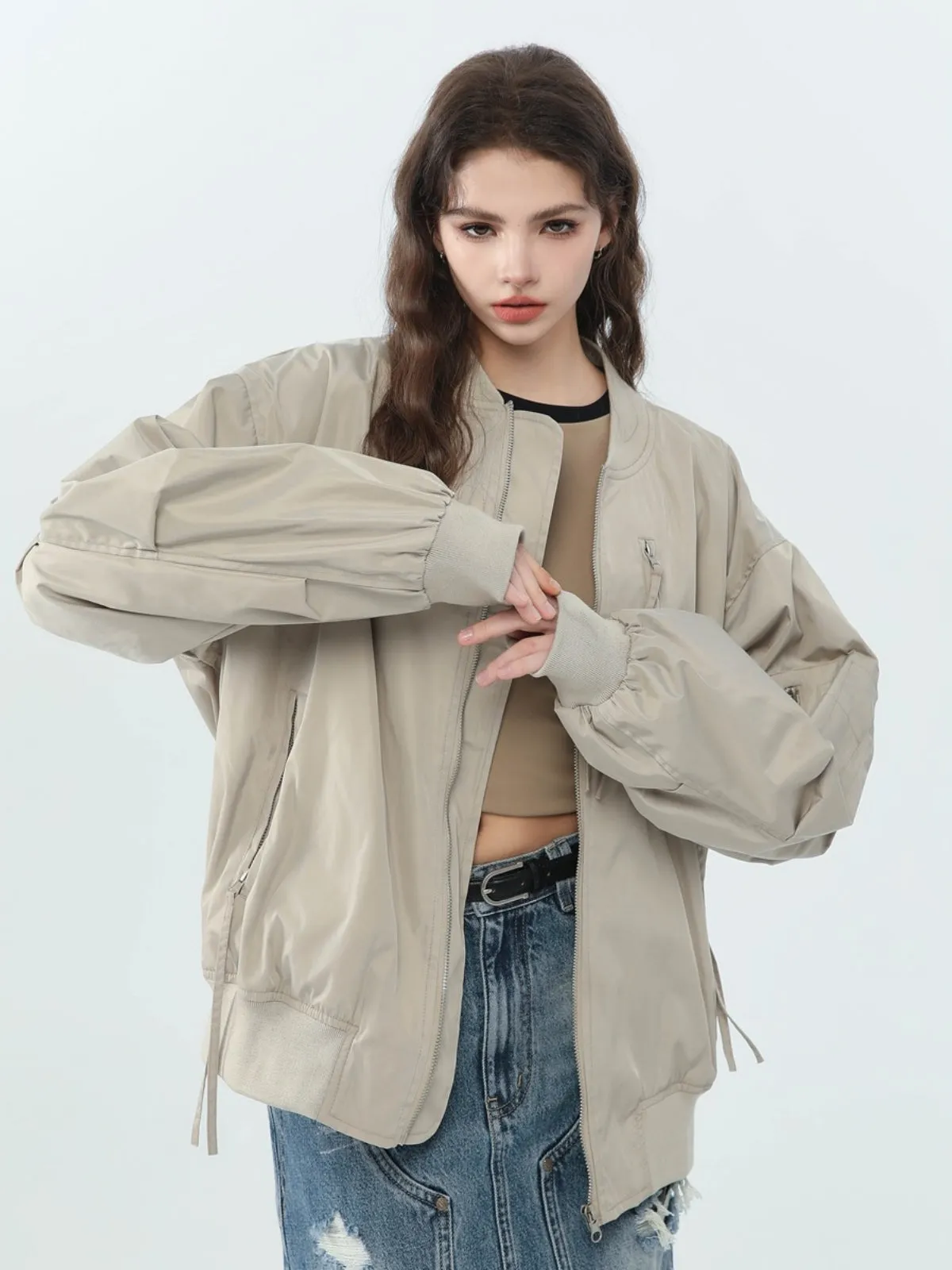WLS Retro Multi-Pocket Flight Jacket