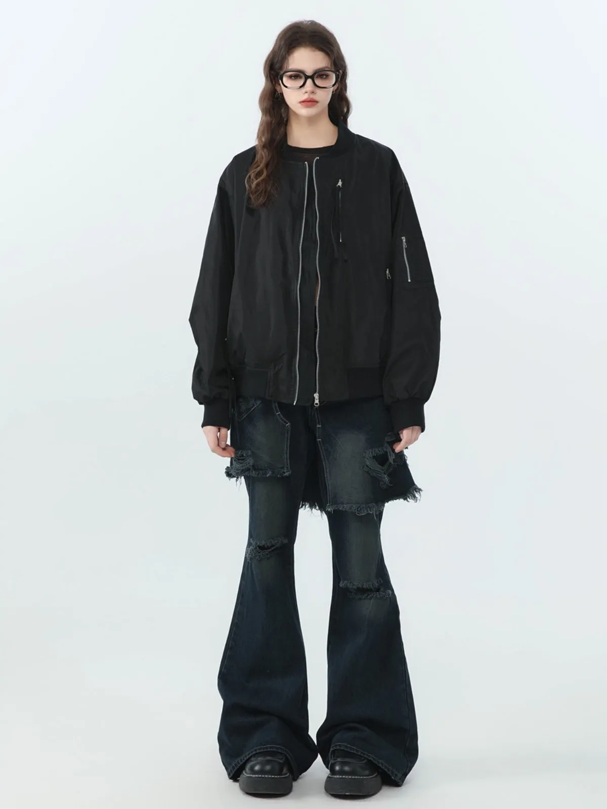 WLS Retro Multi-Pocket Flight Jacket