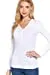 Women's V Neck Long Sleeves Henley Thermal Knit Top